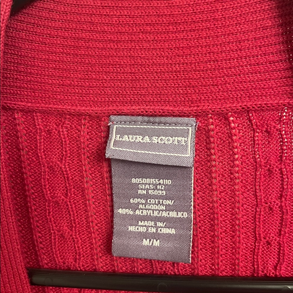 Laura Scott Vibrant Fushia Open Front Cardigan with pockets - Picture 2 of 4